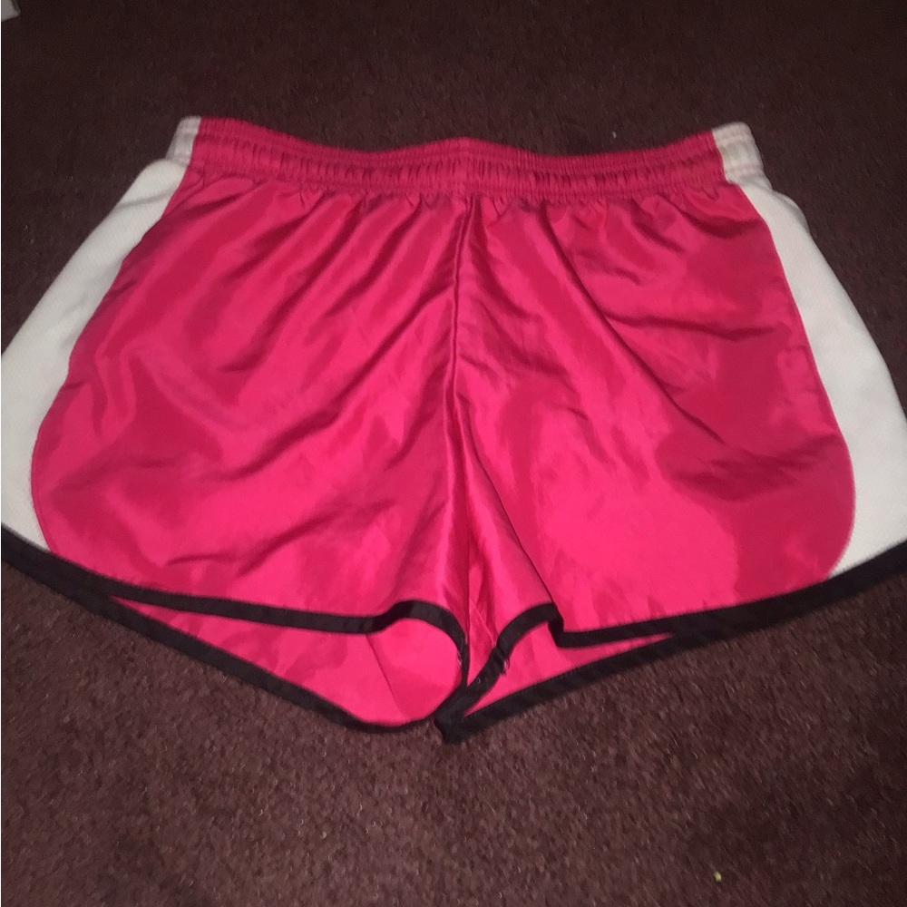 these cute pink,white and black linings shorts
